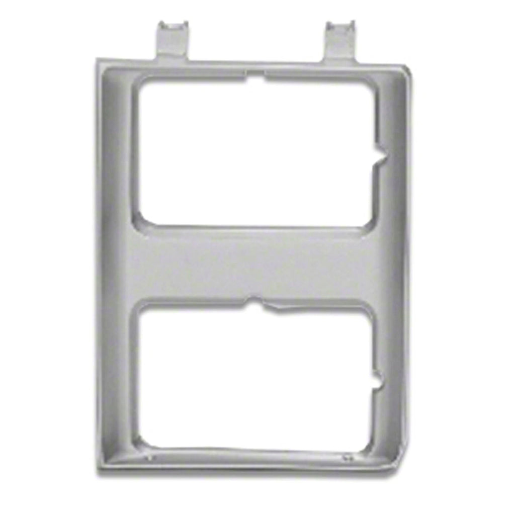 Replacement Silver Driver Side Head Light Door w/Dual Rectangular Driver