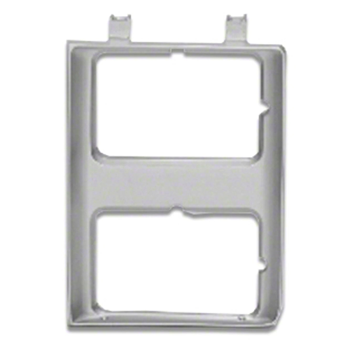 Replacement Silver Driver Side Head Light Door w/Dual Rectangular Driver