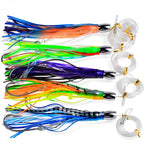7-Inch Squid Skirted Trolling Lure for Deep Sea Fishing