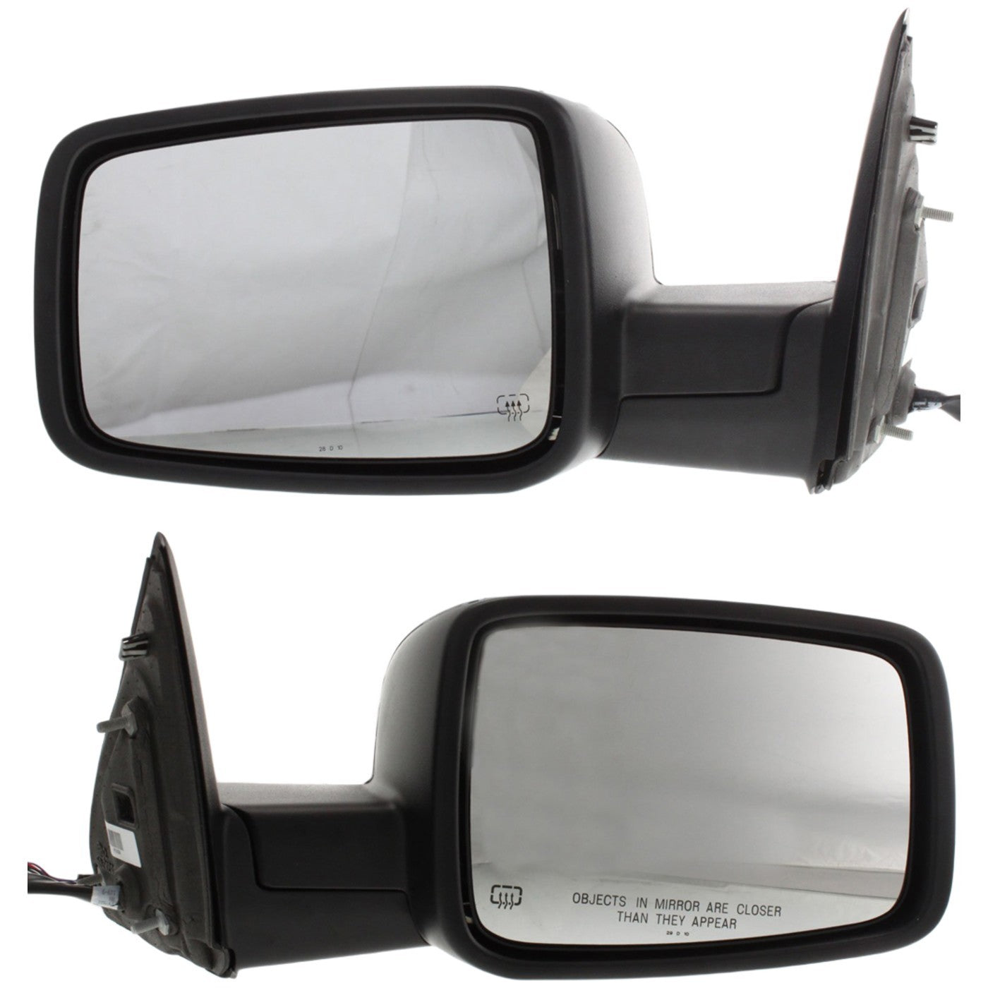 Set of 2 Heated Mirrors for Ram Truck