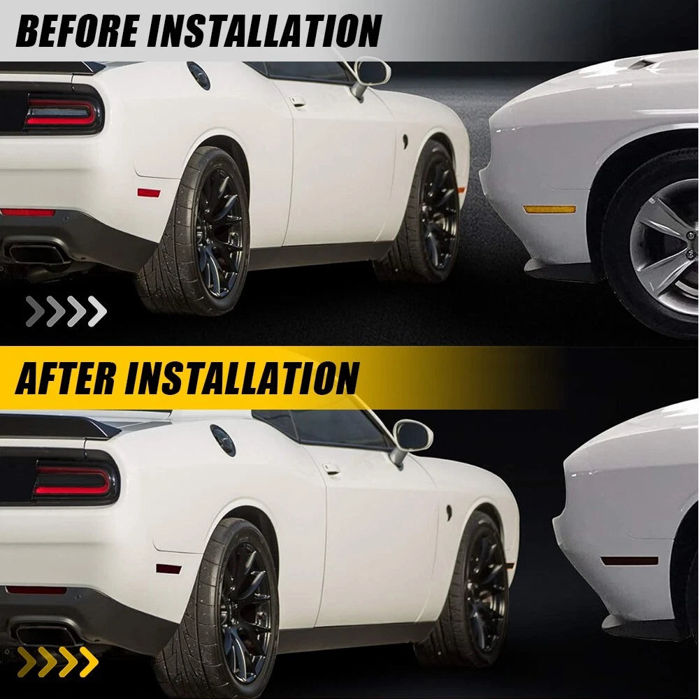 Smoke Tint Tail Light and Side Markers Decal for Challenger (2015–2023)