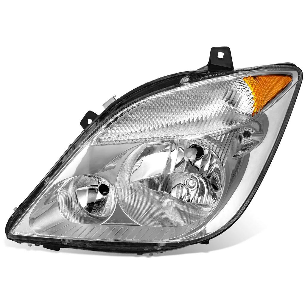 Chrome Amber Left Headlight for Dodge Sprinter (2007–2013)