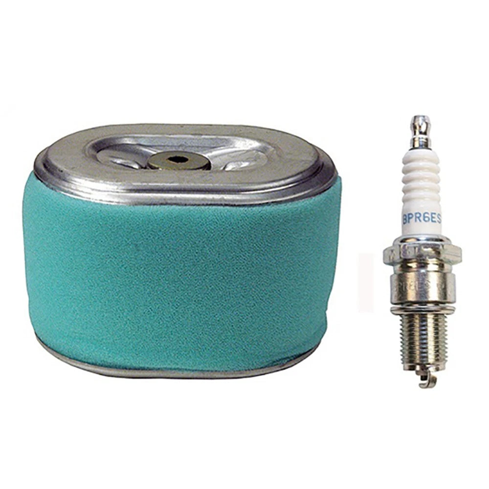 Air Filter Element & Spark Plug for Honda GX160 GX200 (5.5HP 6.5HP)