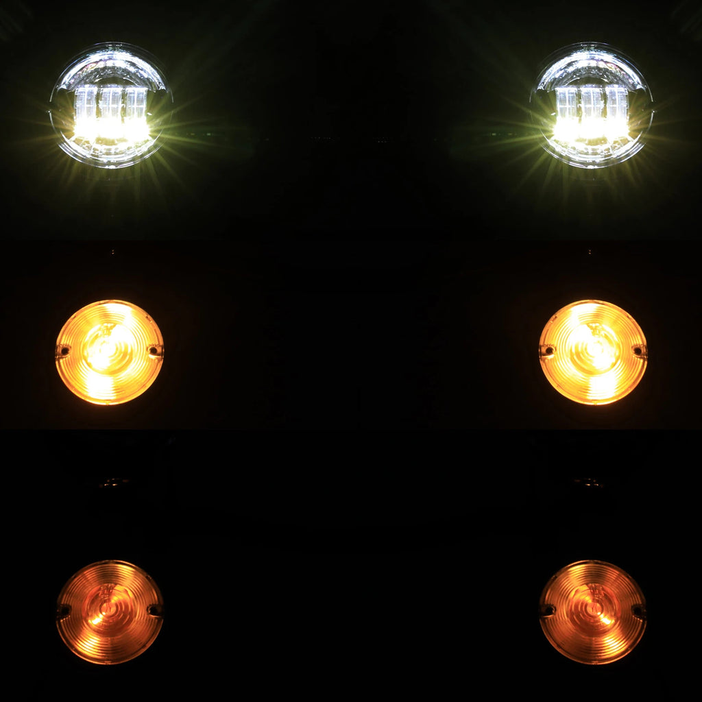 4.5" LED Spot Passing Lights for Harley Touring Road King (1994–2024)