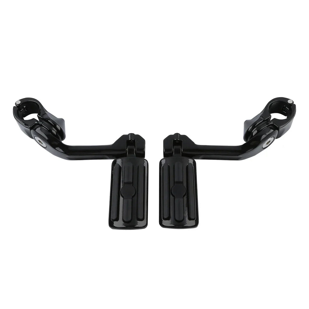 Mustache Engine Guard Crash Bar Footpegs for Harley Softail Deluxe (2000-2017)