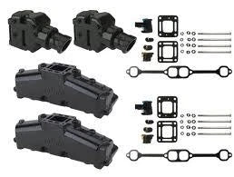 Exhaust Manifold Kit for Mercruiser Small Block 5 & 5.7 Litre (4" Centre Out)