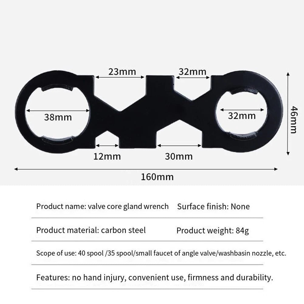 Metal Faucet Valve Wrench Tool for Aerator Repair (Universal)
