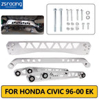 Rear Lower Control Arms Subframe Brace Tie Bar Kit for Honda Civic (1996–2000)