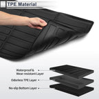 Cargo Liner Rear Trunk Mat for Honda Pilot (2016–2024) TPE Long Grid Pattern