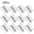 20pcs Mini Butterfly Hinges for Wooden Jewelry Box (16x13mm) Silver