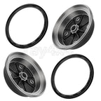2 Front Brake Drum Hub w/Seals for Kawasaki Mule KAF620 KAF950 (2001–2008)
