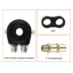 Aluminum 13 Row AN10 Engine Oil Cooler with Filter Adapter Kit