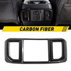 Rear Carbon Fiber AC Air Vent Outlet Cover Trim for Ford F150 (2015–2020)