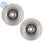 Front Disc Brake Kit for Mustang II (1974-1978) - 11" Slotted Rotors, Piston Calipers