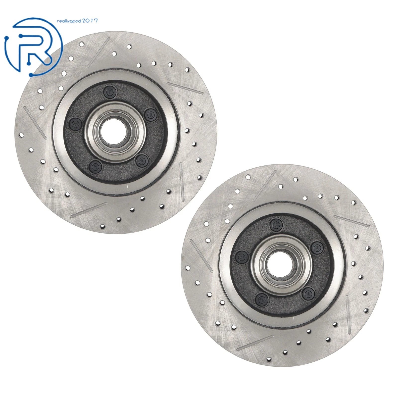 Front Disc Brake Kit for Mustang II (1974-1978) - 11" Slotted Rotors, Piston Calipers