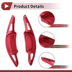 Set of 2 Red Aluminum Alloy Steering Wheel Paddles for Mazda Axela (2020–2021)