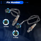 2X Upstream Downstream Oxygen Sensor for Buick Enclave V6-3.6L (2009–2011)