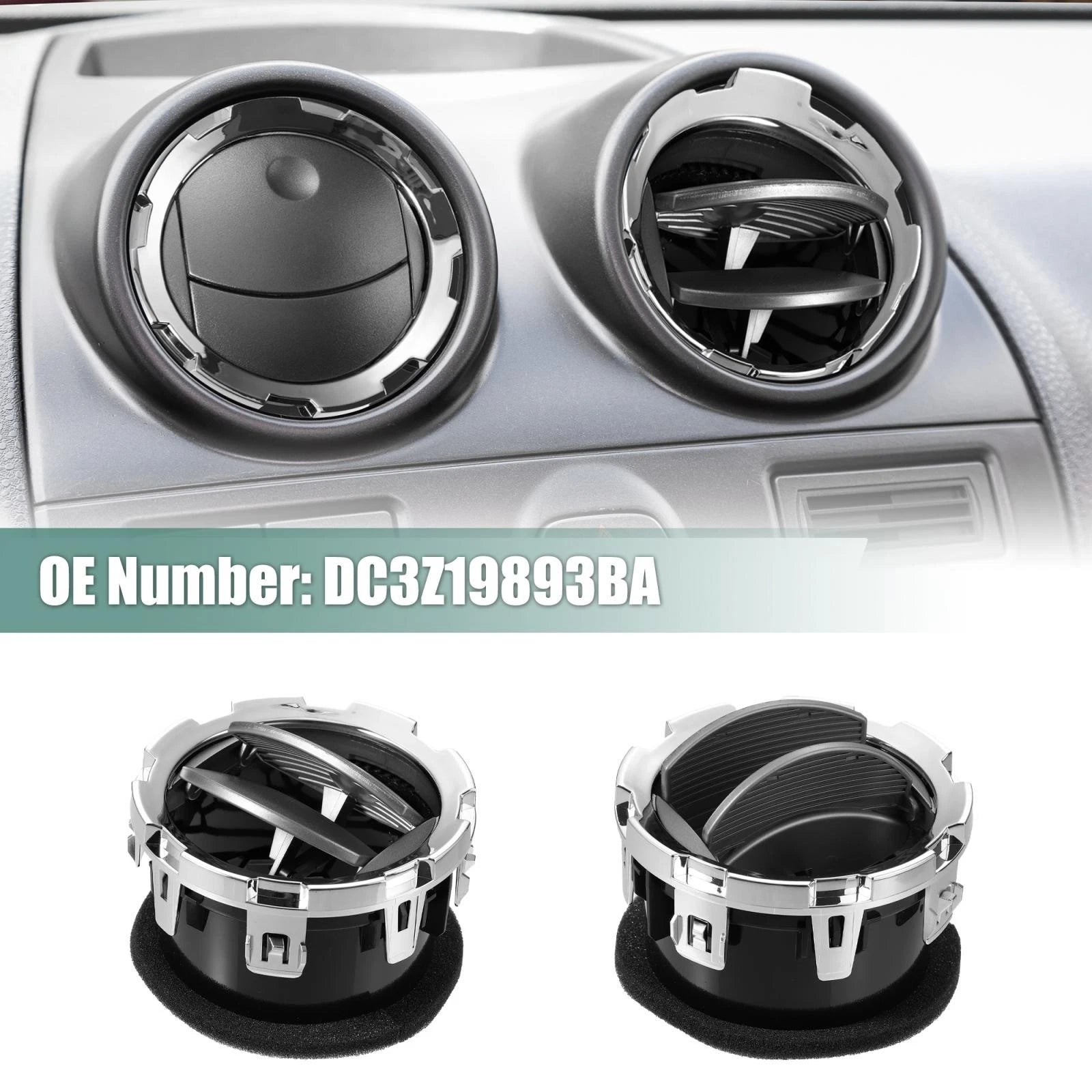 2 Pcs Front AC Heater Air Vent DC3Z19893BA for Ford F-250 F-350 (2011–2015)