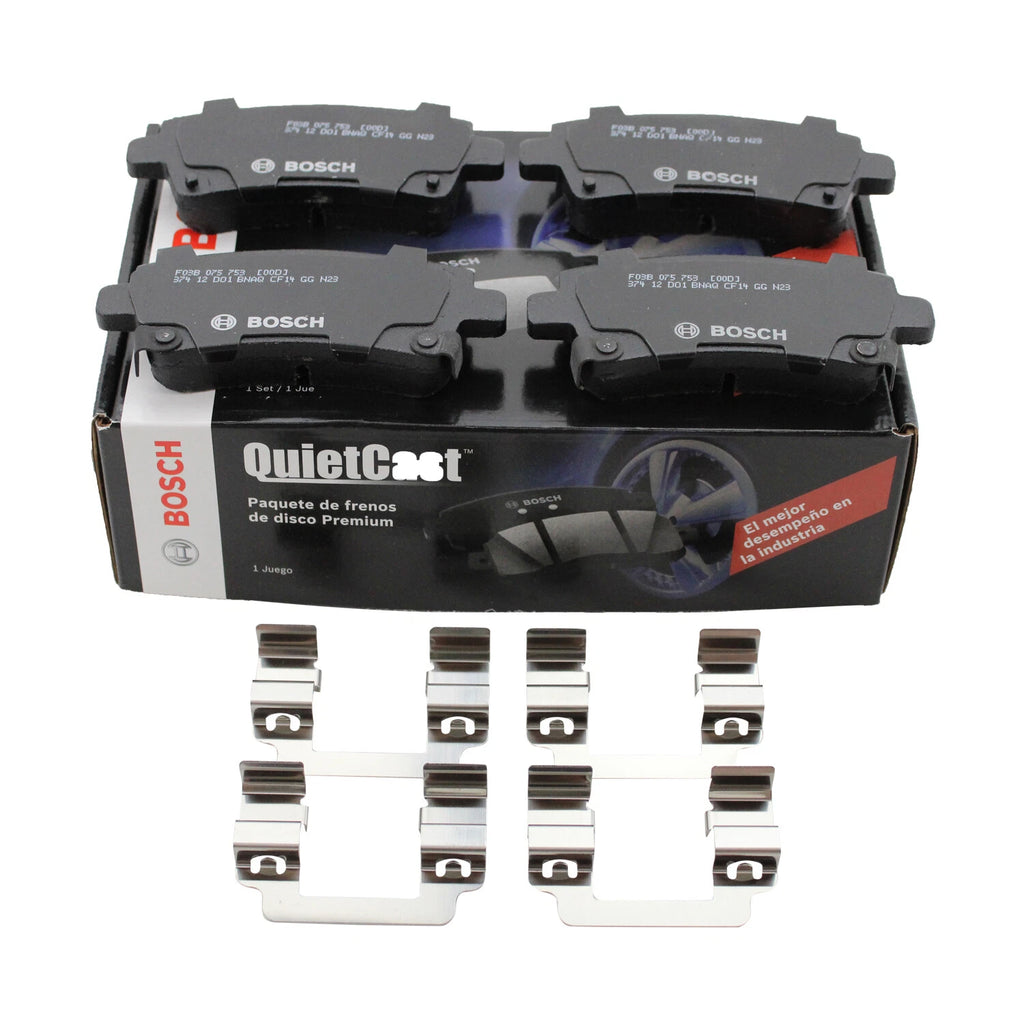 Set of 4 Bosch QuietCast Ceramic Brake Pads for LaCrosse Regal XTS Impala Malibu (2010–2019)
