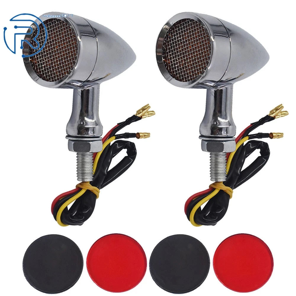 Chrome LED Turn Signal Lights for Sportster XL 1200 883