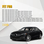 Front Driver Bottom Seat Cover for Mercedes Benz C300 (2015–2021) Black Leather