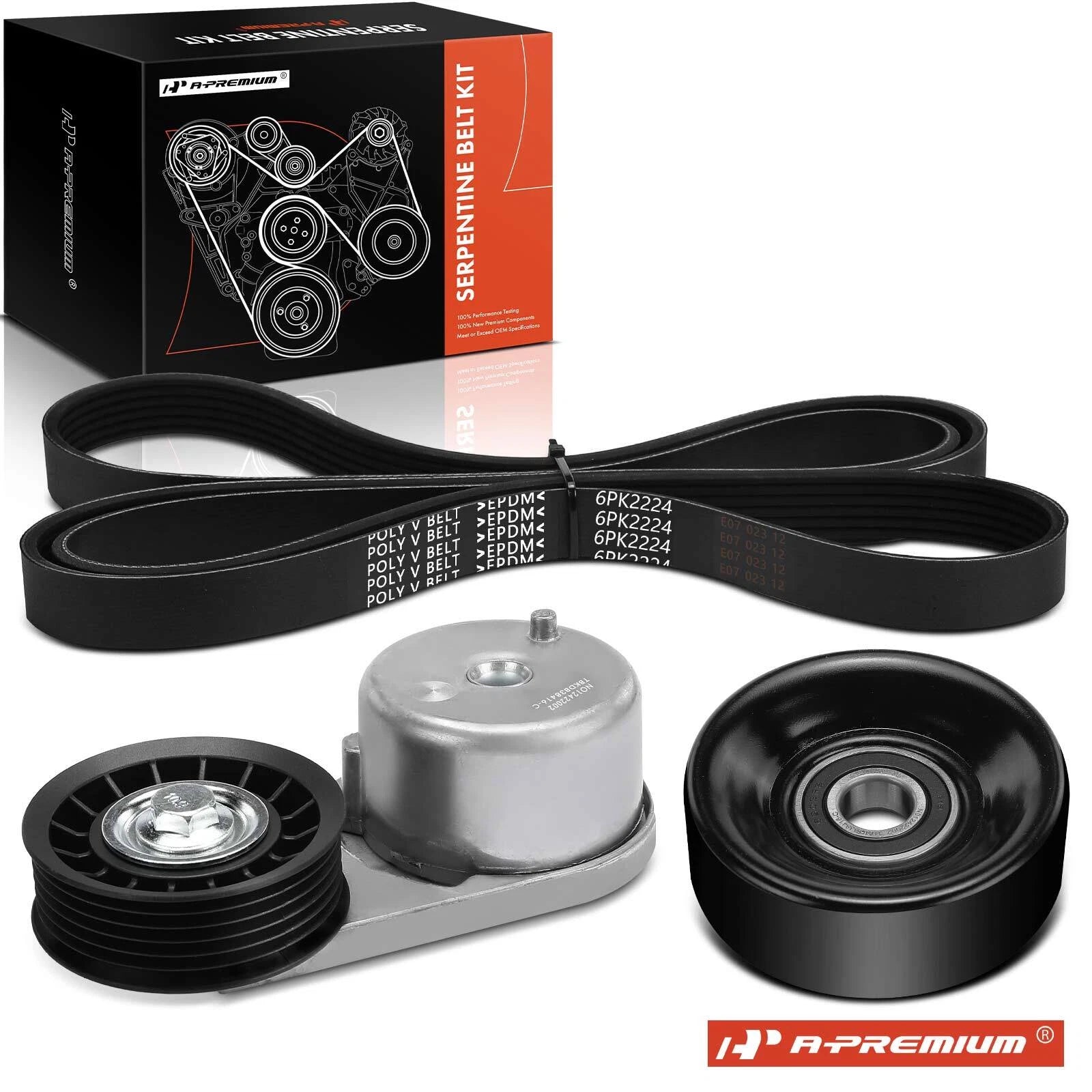 3X Serpentine Belt Drive Component Kit for Ford Mustang (2005–2010)