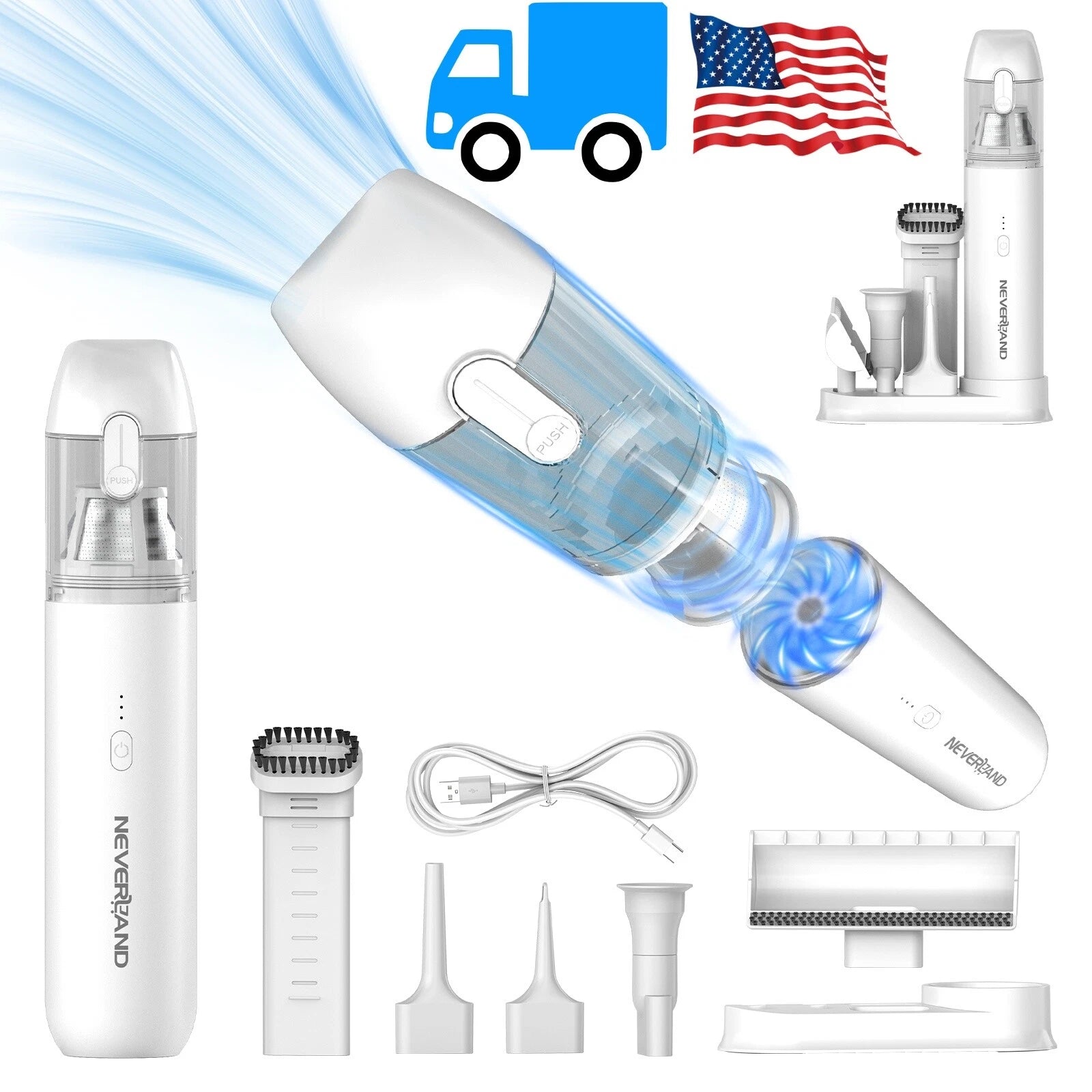 Cordless Handheld Vacuum Cleaner for Car Auto Home (1X)