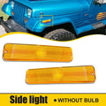 2X Amber Front Side Marker Light Housing for Jeep Wrangler YJ (1987–1995) 56001424 H