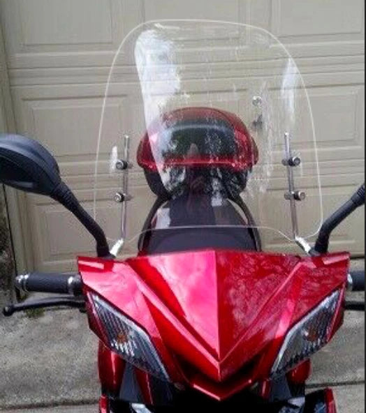 Windshield Screen for Moped 125cc 150cc Gas GY6 (Clear)