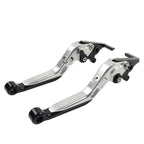 CNC Silver Extendable Brake Clutch Levers for Honda CBR650R CB650F (14-23)