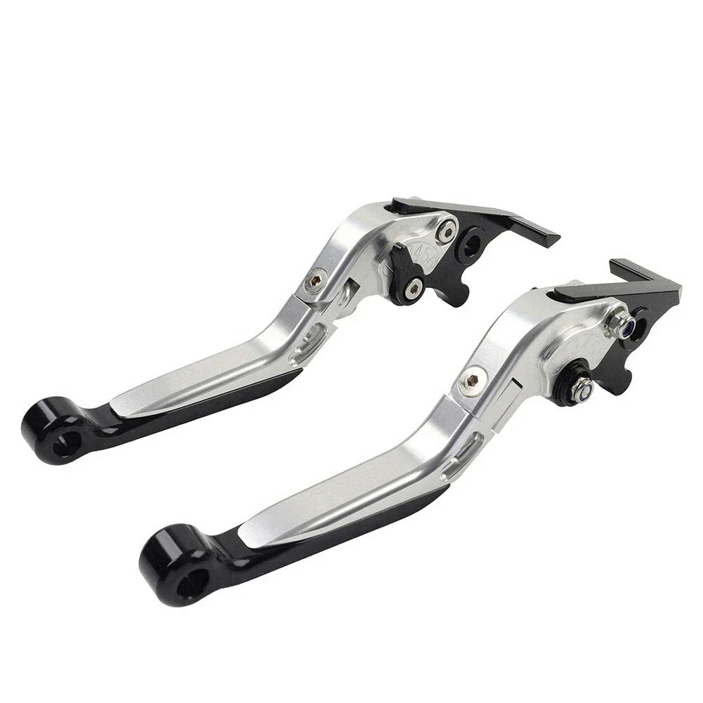 CNC Silver Extendable Brake Clutch Levers for Honda CBR650R CB650F (14-23)