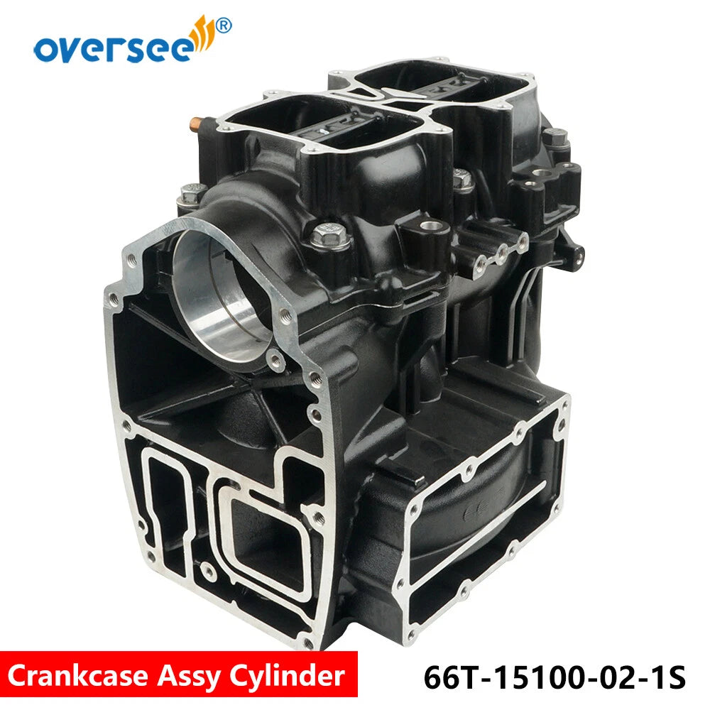 Crankcase Assembly for Yamaha Outboard E40X 40HP (2T) (66T-15100-02-1S)