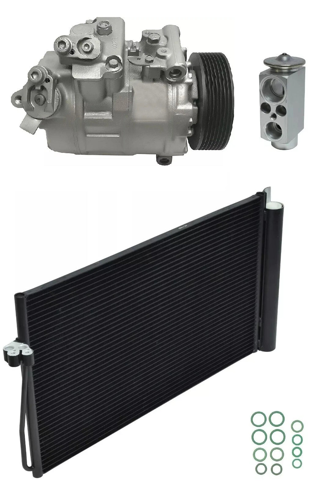 A/C Compressor Kit With Condenser for BMW 535xi 3.0L (2008–2010)