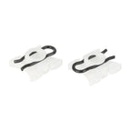 2x 11mm White Window Regulator Pivot Clips for BMW E32 (1986-1994)