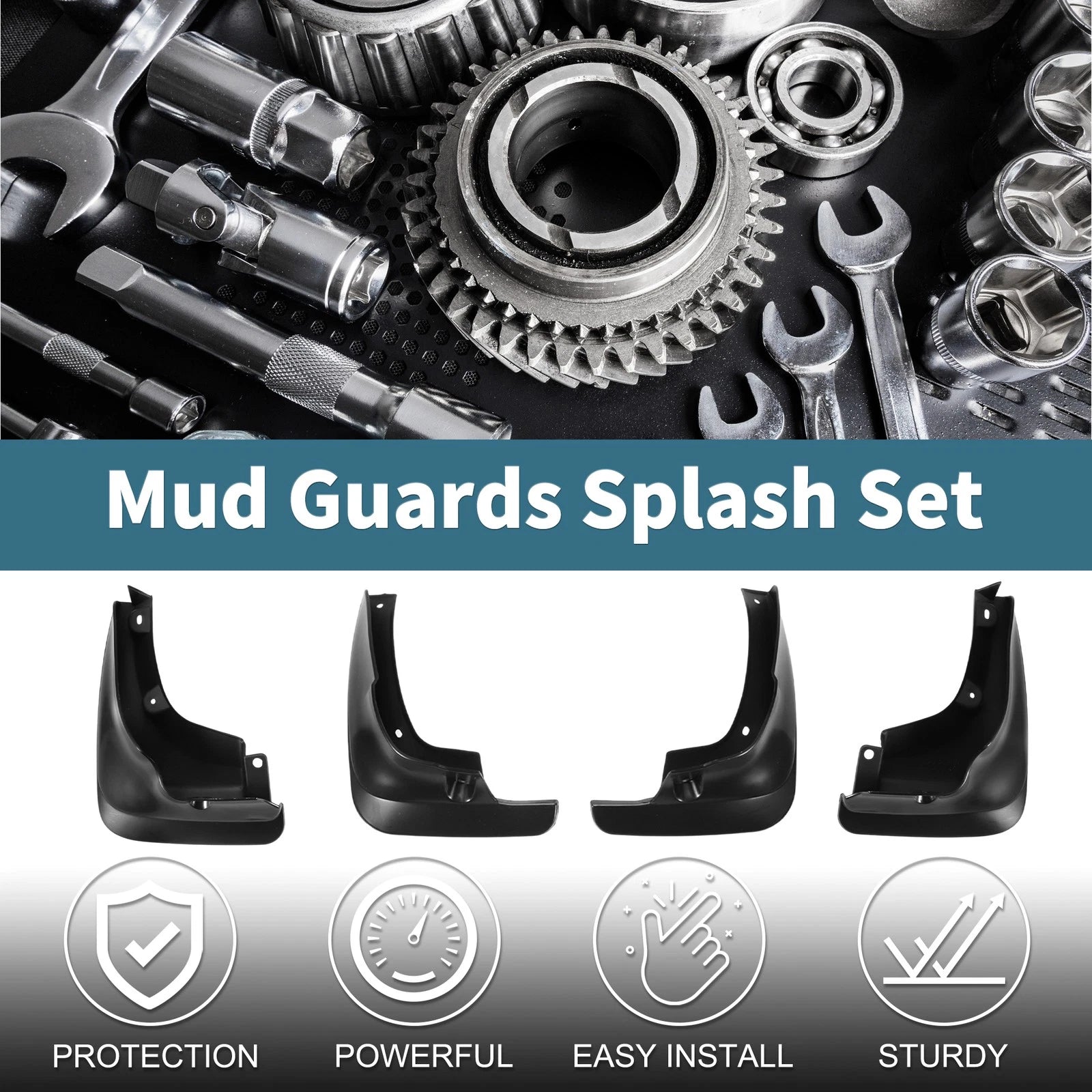 Set of 4 Mud Flaps Splash Guards for Toyota Carina E/Corona (1992–1997)