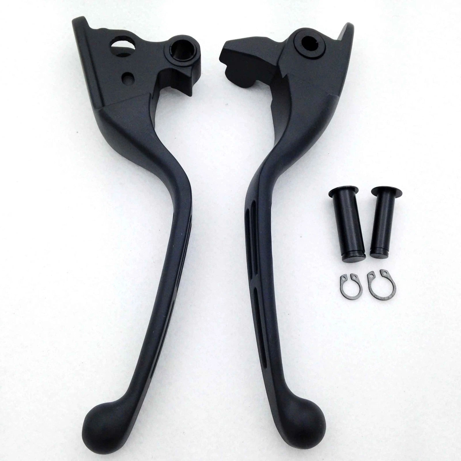 Black Brake Clutch Hand Levers for Harley Touring Trike FLHR FLHRC (2014–2023)