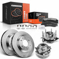 Front Brake Rotors & Pads + Hub Bearing for Chevy Trailblazer (2002–2009)