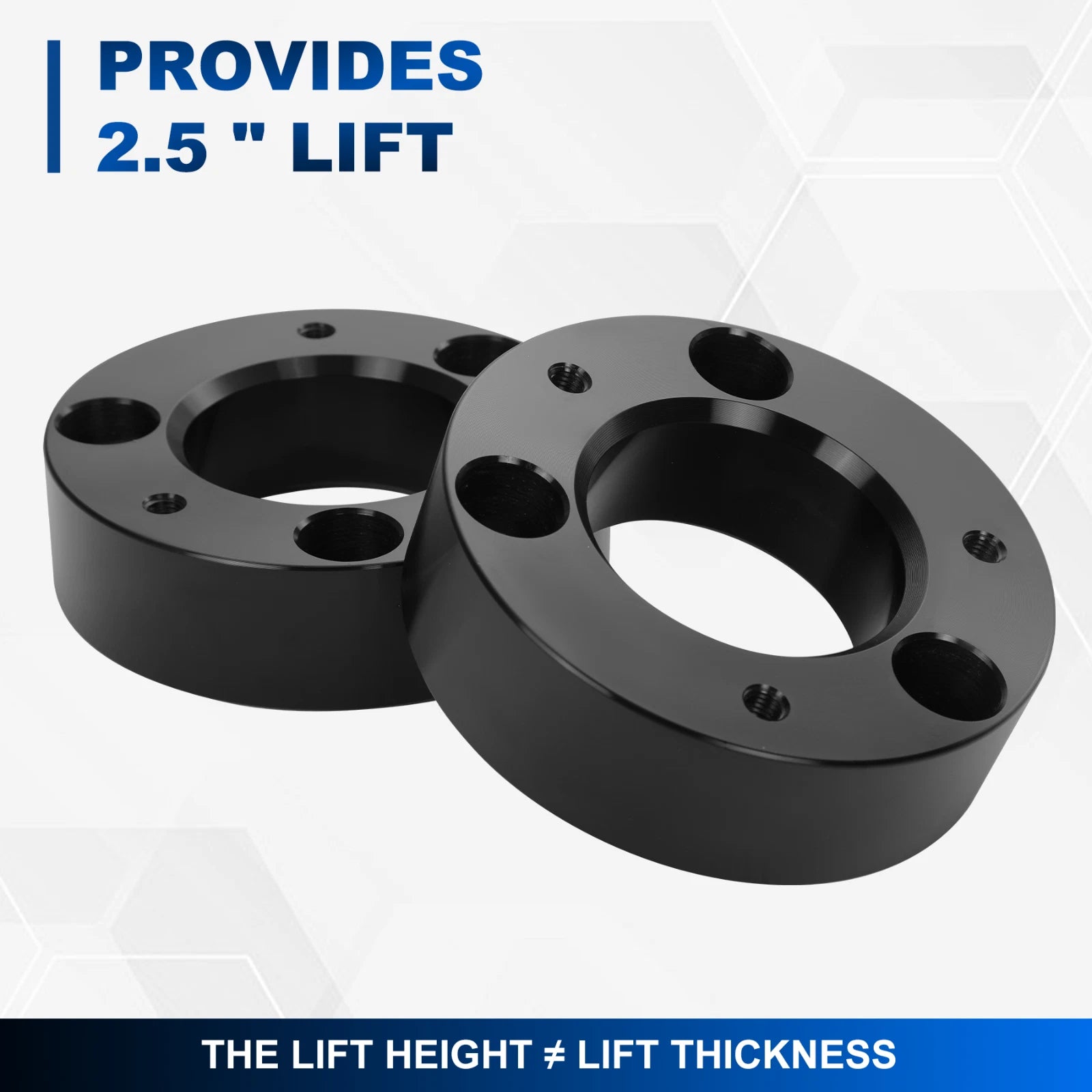 2X 2.5" Strut Top Mount Lift Kit Spacers for Ford F-150 (2004–2024)
