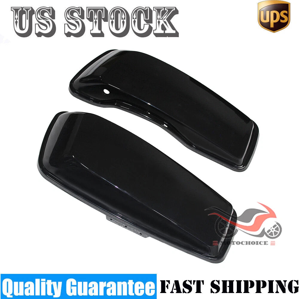 Unpainted Black Upper Saddlebags Lids for Harley Touring Street Glide (2014–2023)