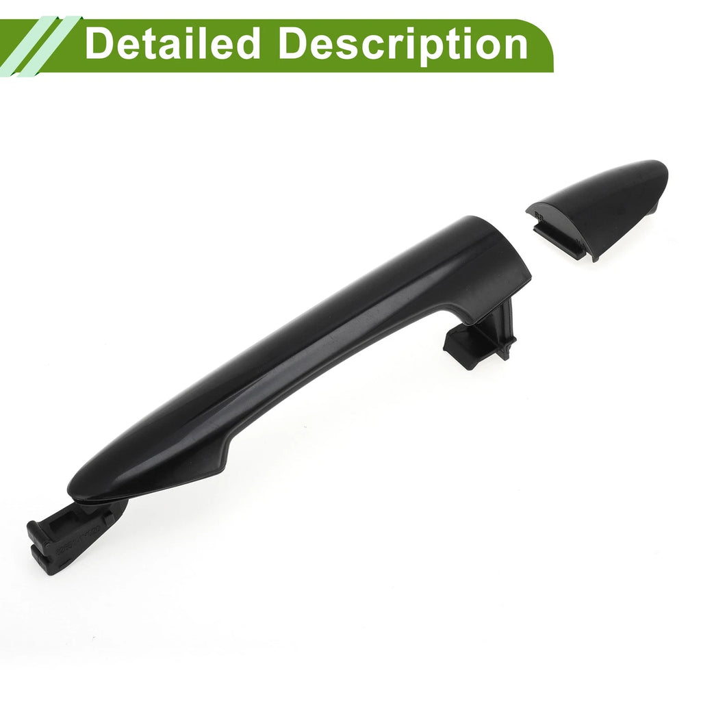 Exterior Door Handle for Kia Picanto (2011–2016) Black Rear Right