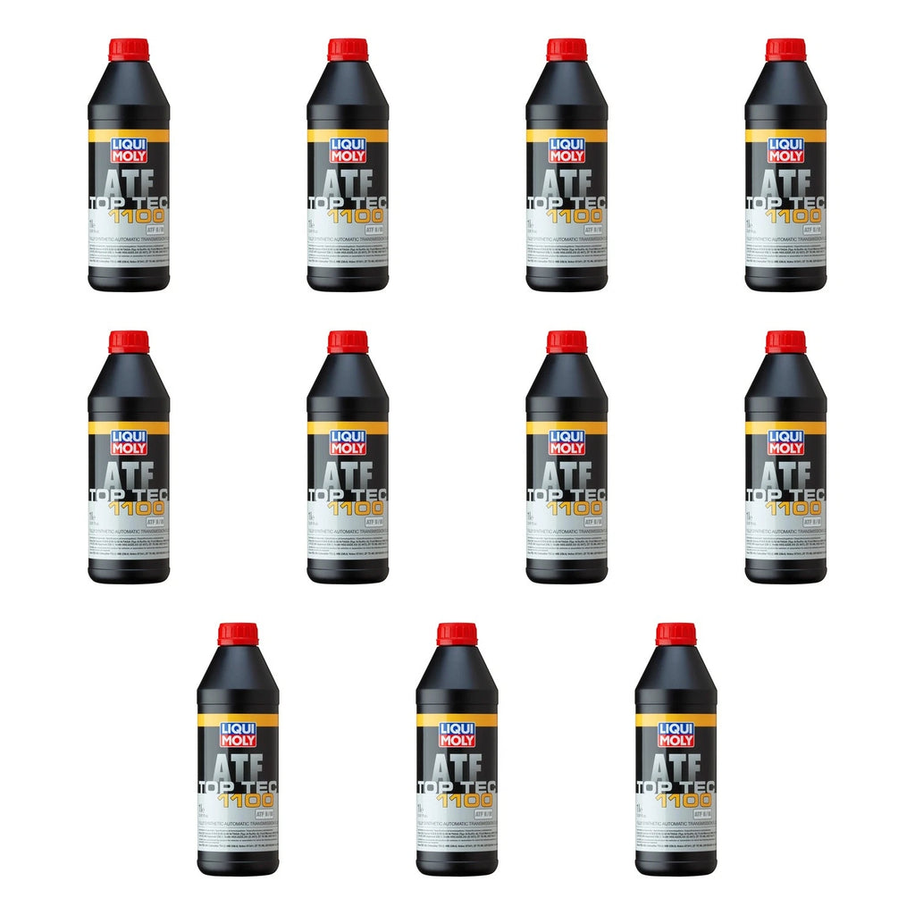 Set of 11 Liqui Moly Top Tec ATF 1100 Automatic Transmission Fluid (1L each)