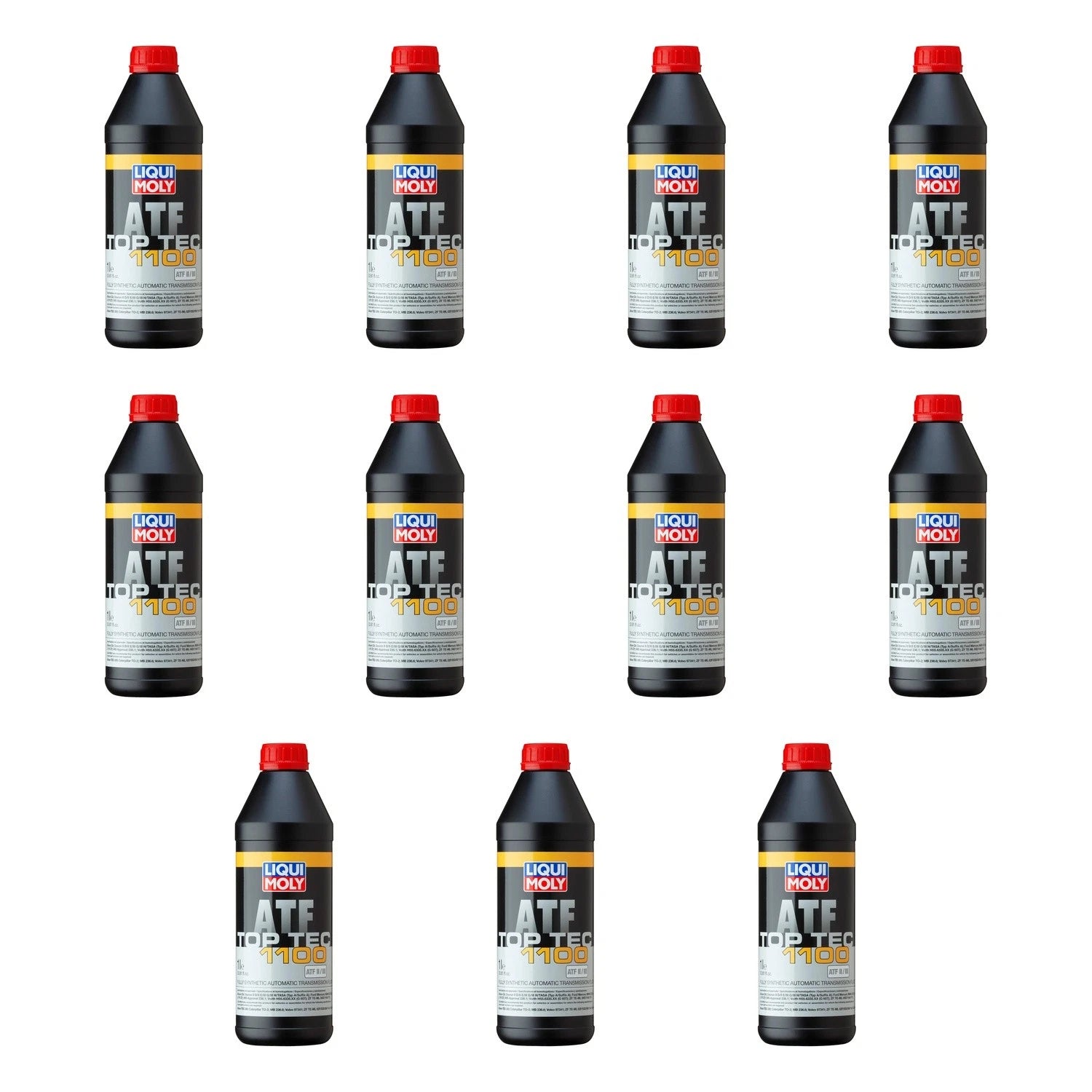 Set of 11 Liqui Moly Top Tec ATF 1100 Automatic Transmission Fluid (1L each)