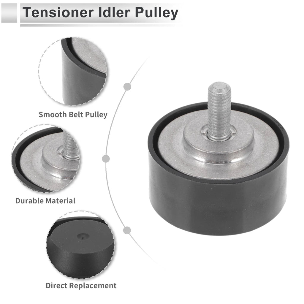 Drive Belt Idler Pulley for Audi Q7 (2005–2015) No. 022145276A Black