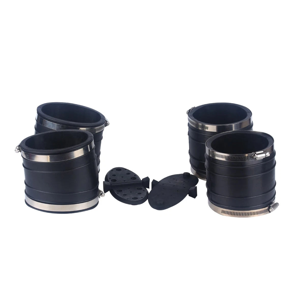 Exhaust Elbow & Riser Bellow Set for MerCruiser (4" with Flapper & Shutter)