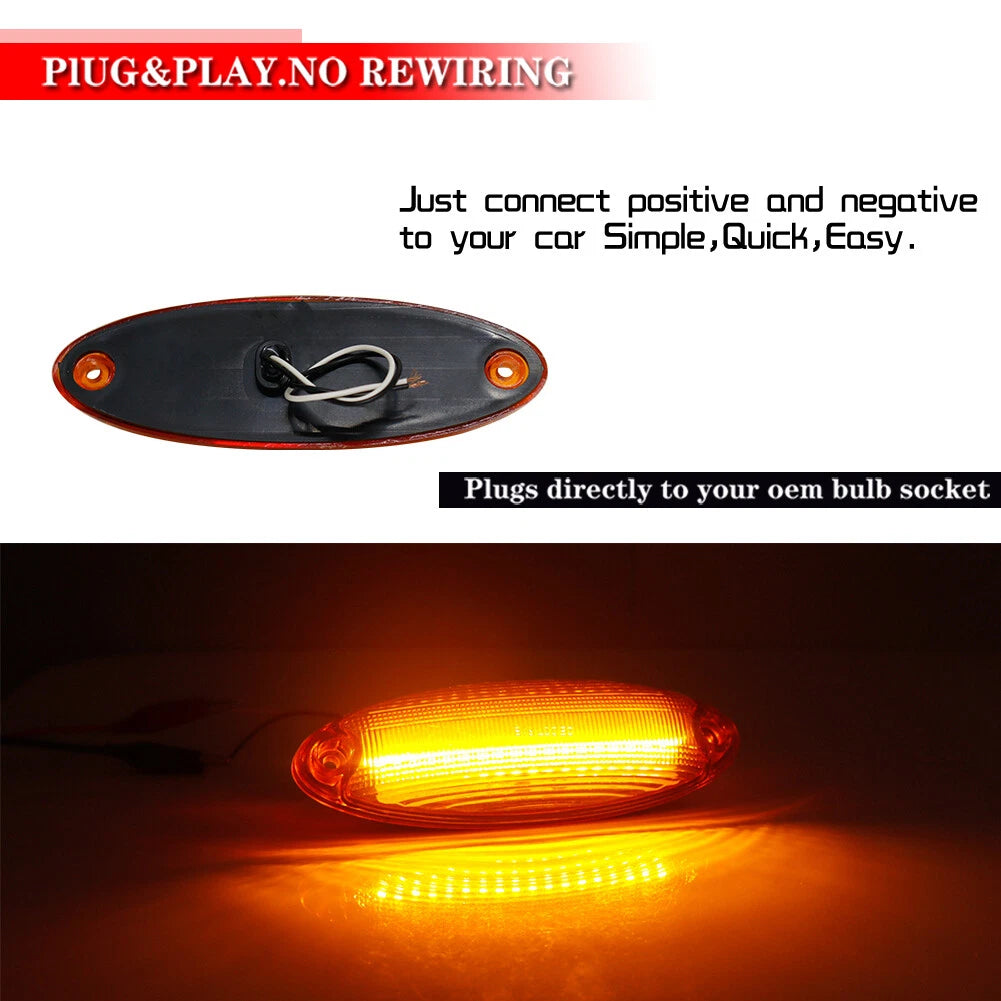 Set of 5 LED Roof Clearance Marker Lights for Freightliner Cascadia