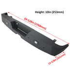 Off-Road Steel Rear Bumper with Lights for Chevrolet Silverado/Sierra 1500 (2007–2018)