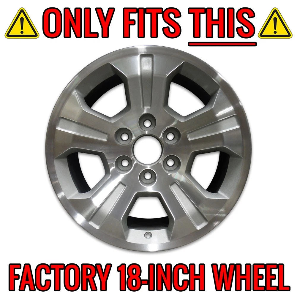 18 Inch Chrome Wheel Skins Replacement Set for 2014-2018 Chevrolet Suburban