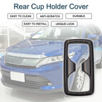 Rear Cup Holder Cover for Toyota Harrier (80 Series) Black 1 Pcs