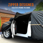 Full Car Cover for Sedan (197"L x 73"W x 59"H) Waterproof Snow Protector