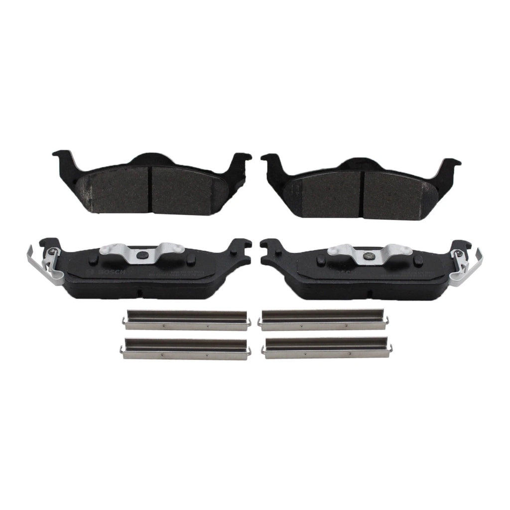 Set of 2 DuraGo Rear Rotors & Bosch QuietCast Disc Brake Pads for F-150 (2004–2008)